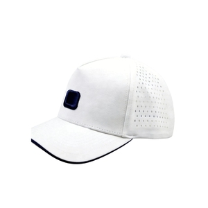 Casquette de golf structurée à 5 panneaux, fabrication OEM, logo brodé personnalisé, visière bicolore, réglable, pour le sport - Product Image 4