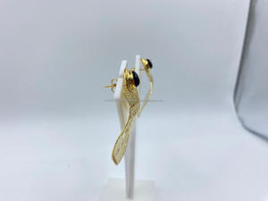 Pendientes chapados en oro de plata al mejor precio para mujer, clásicos, tradicionales, modernos, con perlas, para bodas, fiestas, Regalos perfectos - Product Image 2