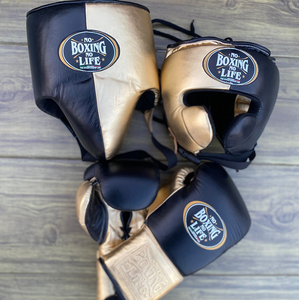 ชุดฝึกซ้อมมวยขายส่ง No Boxing No Life หนังวัวแท้ สายรัดข้อมือปรับได้ ปลอกมือแบบเต็มนิ้ว ชุดมวยแบบกำหนดเองได้ - Product Image 2