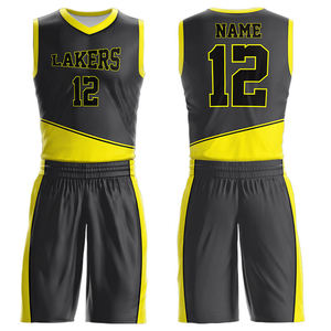 Proveedor de Pakistán, Uniformes de Baloncesto Personalizables con Impresión, Transpirables, Anti-UV, Tallas Grandes, 100% Poliéster, para Verano - Product Image 2