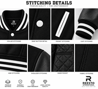 Vestes varsity en cuir de haute qualité pour hommes, nouvelle collection, design personnalisé, vêtements de rue tendance pour l'extérieur.