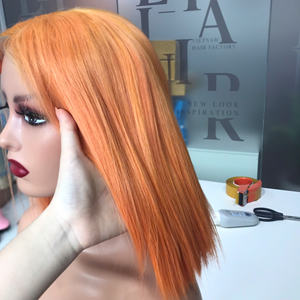 Super High Quality 100% Vietnamese Human Hair Extensions <b>Best</b> Wholesale Orange Bone Straight Hair Trending <b>Wig</b> - Product Image 5