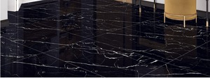 Arlon Black 600x1200, Baldosa de Porcelana con Aspecto de Mármol Pulido, Acabado Brillante, Vetas Blancas sobre Negro, Moderna, para Sala de Estar, Baño, Pasillo - Product Image 3