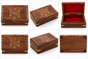 Natural Handmade Fashionable <b>Wooden</b> <b>Jewellery</b> <b>Box</b> for New Year Christmas & Valentine's Day From India - Product Image 5