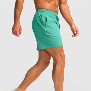 Shorts de course décontractés pour hommes, coupe ample, séchage rapide, respirants, en polyester/coton, avec fermeture éclair à la taille moyenne et poches latérales - Product Image 4