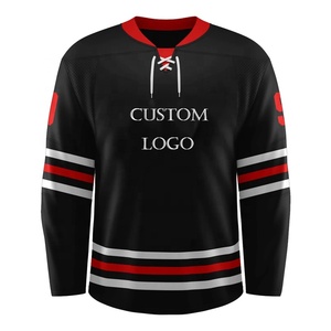 Maillot de hockey sur glace personnalisé avec logo, respirant, séchage rapide, 100 % polyester, style tendance, prix abordable, vente en gros - Product Image 5