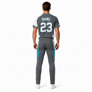 Ensemble uniforme de baseball personnalisé pour hommes : maillot et pantalon, entièrement boutonné, sublimation, vêtements de sport, fabricant OEM sous marque privée - Product Image 2