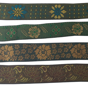 Newest Jacquard Fabric <b>Ribbon</b> <b>for</b> <b>Hair</b> Bows Headband Technics Style Time Lead Pattern Face Solid Color GRL - Product Image 1