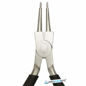 คีมจมูกกลมแบบสองขาเครื่องมือขึ้นรูปเป็นวงที่แม่นยำระดับมืออาชีพทำจากเหล็กกล้าคาร์บอนสำหรับขัดเครื่องประดับ - Product Image 2