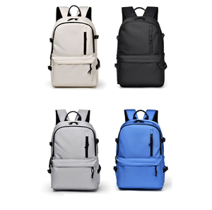 Mochila para Portátil de Gran Capacidad, Impermeable, de PU, con Puerto de Carga USB, para Hombre y Mujer, para la Escuela, Viajes, Color Blanco - Product Image 6