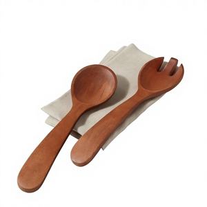 Juego de Cubiertos de Tres Piezas de Diseño Vintage para Fiestas - Cuchillo, Tenedor y Cuchara de Madera Sostenible Pulidos a Mano, Portátiles y Económicos - Product Image 4