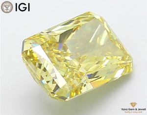 Diamante Cultivado en Laboratorio con Certificado IGI, Color Amarillo Intenso, Claridad VS1, Corte Radiante de 6.02 Quilates para Anillo de Compromiso de Lujo - Product Image 5