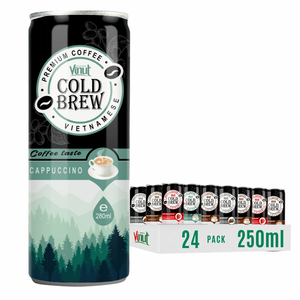 Bebida de Café, Latte Helado Suave en Lata de Aluminio Delgada de 330 ml (11.2 oz), Puro y Natural, 8 Brix, Bebida Lista para Beber, Mezcla Aromática VINUT - Product Image 1