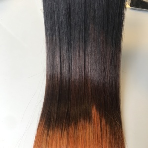 Os Cheveux Raides Cheveux Vietnamiens Cheveux Vierges Trame Bundles Ombre Couleur - Product Image 4