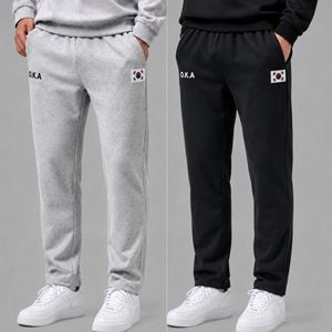 Pantalones Deportivos ROKA para Hombre, Estilo Coreano, Pantalones Deportivos de Poliéster, Cintura Elástica con Pliegues Delanteros, Casuales y Cómodos para Otoño - Product Image 1