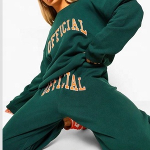 Women's Sports Active Crew Neck Tracksuit Women's Athletic Pullover Sweatsuit - Product Image 4