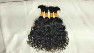 Cabello Humano Remy Sin Procesar de Templo Indio, a Granel, con Cutícula Alineada, Rizado Natural, Ondulado Profundo Jerry Sin Procesar - Product Image 3