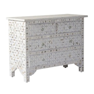 Custom Mother of Pearl Inlay <b>Chest</b> of Drawers Luxury Wooden <b>Storage</b> Cabinet Manufacturer From India - Product Image 2