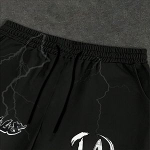 Conjunto Deportivo de Verano para Hombre, Transpirable, de 2 Piezas, con Camiseta y Pantalones Cortos con Estampado Digital Personalizado, Estilo Urbano, OEM, Venta al Por Mayor - Product Image 4