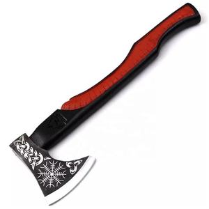 Hache de chasse artisanale en acier industriel à haute teneur en carbone, manche en bois de rose, étui en cuir, 1,5 kg, multi-usages, camping, extérieur - Product Image 3