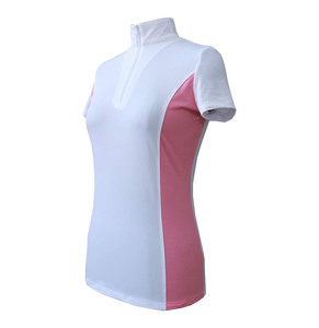 Haut de base équestre sans couture extensible pour femme, couleur unie, pour l'équitation, vente en gros de vêtements équestres - Product Image 5