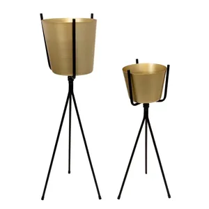 Vase à fleurs en fer forgé fait main, décoration d'intérieur contemporaine de luxe pour table à manger, table basse, chambre, salon et design. - Product Image 2