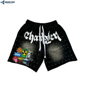 Pantalones Cortos Casuales de Algodón para Hombre, Cintura Media, Secado Rápido, Transpirables, Ecológicos, con Cordón Ajustable, Bordado, Marca Privada - Product Image 5