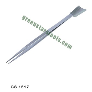 Pince à bijoux avec cuillère en acier inoxydable 165 mm, outil de précision pour la manipulation des perles, fabrication de bijoux | Numéro d'article GS-1517 - Product Image 1