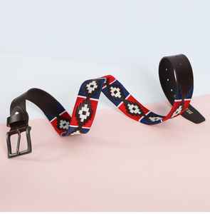 เข็มขัดโปโลหนังทอสไตล์อาร์เจนตินาคุณภาพสูง น้ำหนักเบา ผลิตตามสั่ง ขายส่ง พร้อมงานปักมือแบบกาวโช RUB - Product Image 4