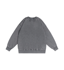 Men's <b>Warm</b> <b>Fleece</b> Pullover Sweatshirt Long Sleeve Casual Streetwear Custom Design OEM ODM Factory Production - Product Image 2