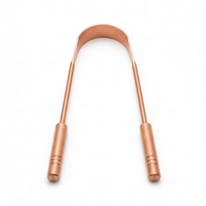 ที่ขูดลิ้นทองแดงแท้ ฆ่าเชื้อแบคทีเรีย ขจัดคราบ ลดกลิ่นปาก ผลิตภัณฑ์จากผู้ผลิตในอินเดีย - Product Image 1