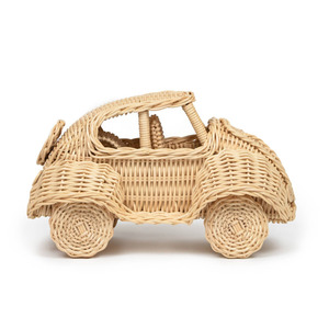 Coche de juguete de ratán ecológico hecho a mano para bebés y niños pequeños, coches de muñecas tipo limusina, precio competitivo - Product Image 4