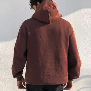 Casual Hoodies 100% Cotton Fleece Fabric Oversized Fit with Pocket Pro Quality for Winter Season with cheap quality OEM - Product Image 4