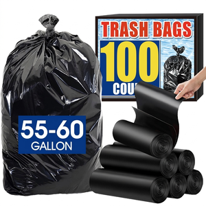 Bolsas de Basura Comerciales TH GB-011 de 55-60 Galones, Negras, para Hoteles de Lujo, Vestíbulos y Oficinas, Bolsas de Residuos Resistentes - Product Image 1