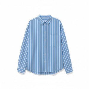 Chemise décontractée pour homme à manches longues, col rabattu uni, en tricot de spandex/fibre de bambou, respirante, à bouton unique, pour l'automne - Product Image 2