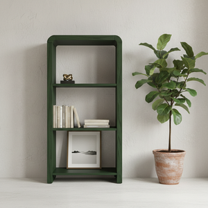 Estantería expositora, Librería de 3 estantes, Mueble de almacenamiento, Estantería abierta sin respaldo, Madera de caucho, MDF, Chapa de roble - Product Image 6