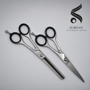 Ciseaux de coiffure professionnels en acier inoxydable pour salon, outil de coiffure manuel avec logo personnalisé et lames affûtées - Product Image 3