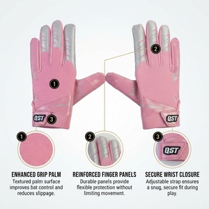 Custom American Football Receiver <b>Gloves</b> Winter Waterproof Adjustable Wrist Strap Secure Fit Team Training Flexible Sports - Product Image 4