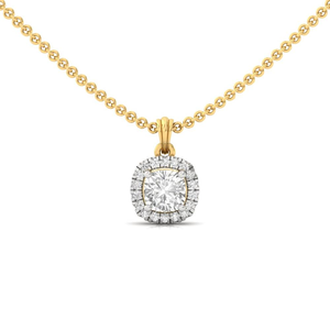 Collar de Plata de Ley S925 con Colgante Rectangular de Diamante Cultivado en Laboratorio, Elegante, Moderno y Minimalista, Regalo de Joyería para Mujer - Product Image 1