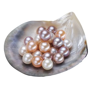 Perlas de Agua Dulce Naturales de Color Natural de 7-9 mm, Perlas Sueltas con Medio Orificio para Hacer Joyas, Anillos y Pendientes - Product Image 4