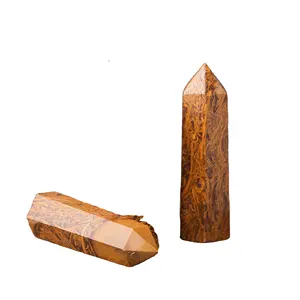 % 100% doğa harika güzel Sanskrit jasper puan taş toptan toplu sürü fiyat takı yapımı taş