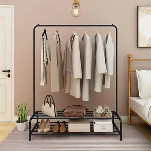 Handmade Metal Coat Stand with Clothes <b>Hanging</b> Organizer for Residential and Commercial UseSingle Tier Iron <b>Storage</b> Basket <b>Wall</b> - Product Image 1