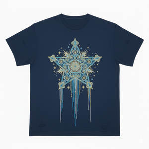 Camiseta de Algodón Suave con Estilo Vintage, Bordado Desgastado, Manga Larga, Cómoda, Moderna y Casual - Product Image 1