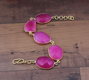 Natural Pink Jade Vintage Charms Pendant Necklace Platinum Plated 925 Sterling Silver Jewelry Unisex Mother's <b>Day</b> <b>Gift</b> Wholesale - Product Image 2