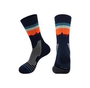 Calcetines de Hombre, Transpirables, de Punto, de Algodón, Poliéster y Elastano, con Estampado Digital, Diseño Sólido, para Senderismo, Deportes al Aire Libre, con Logotipo en el Puño, para Verano - Product Image 3