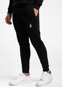 Custom Wholesale Gym Plain Black Fitted Cotton Men's Tracksuit - Product Image 3