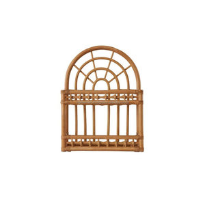 Handmade Rattan Arched Wall Mounted <b>Storage</b> <b>Shelf</b> Modern Multifunction Organizer for Living Room Bedroom Kitchen Bathroom - Product Image 4