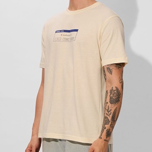 T-shirt pour homme fabriqué en usine OEM au Bangladesh 2026, avec typographie, coupe classique, col rond, manches courtes, tricoté, coupe décontractée. - Product Image 4