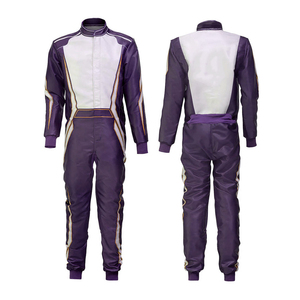 ชุดแข่งรถโกคาร์ทสำหรับผู้ชายแบบกำหนดเองจากโรงงานปากีสถาน พร้อมโลโก้ปักและพิมพ์ลาย ชุดฝึกซ้อม - Product Image 3