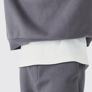 Ensemble survêtement homme personnalisé avec logo, pantalon évasé et sweat à capuche, en molleton épais avec impression 3D en relief - Product Image 5